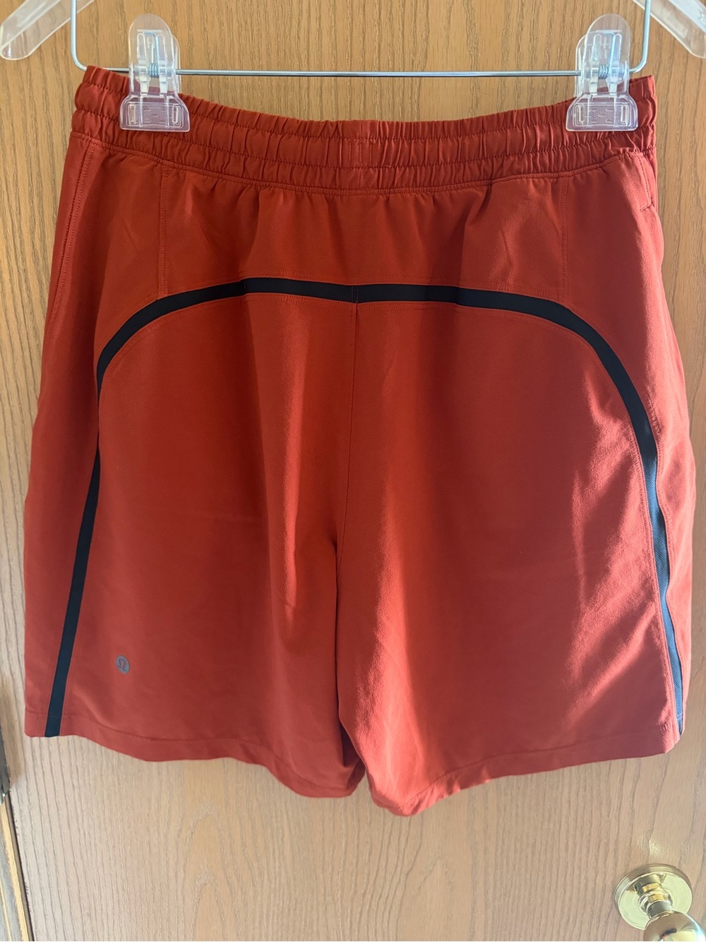 Lululemon Burnt Orange Pace Breaker 7” Inseam Athletic Shorts Men’s Size S